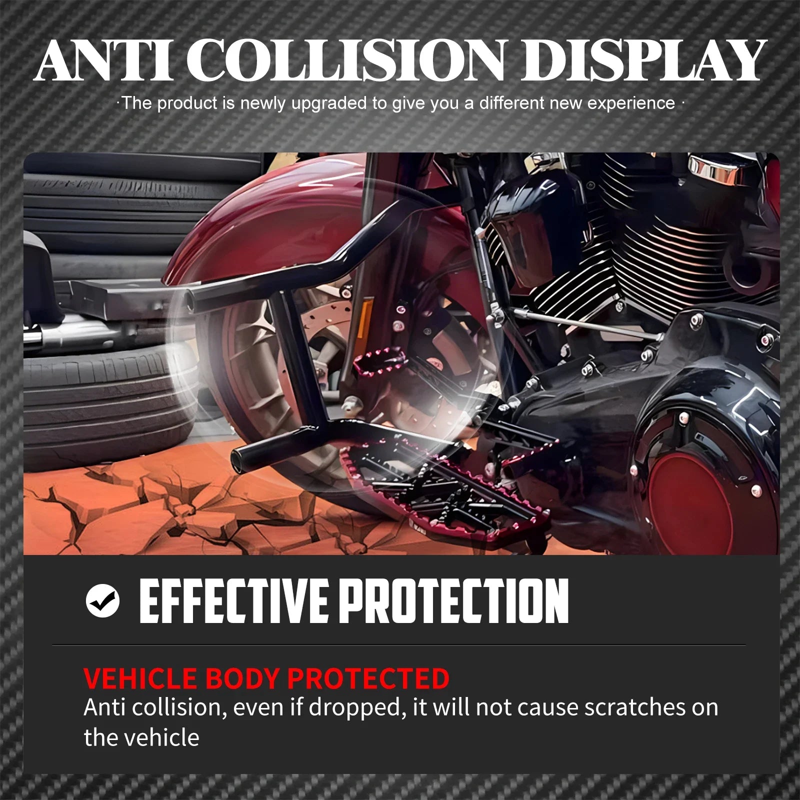 Front Engine Guard Crash Bar Motorcycle Highway Bar Falling Protector For Harley Touring Road King FLHR Street Glide FLHX 09-24