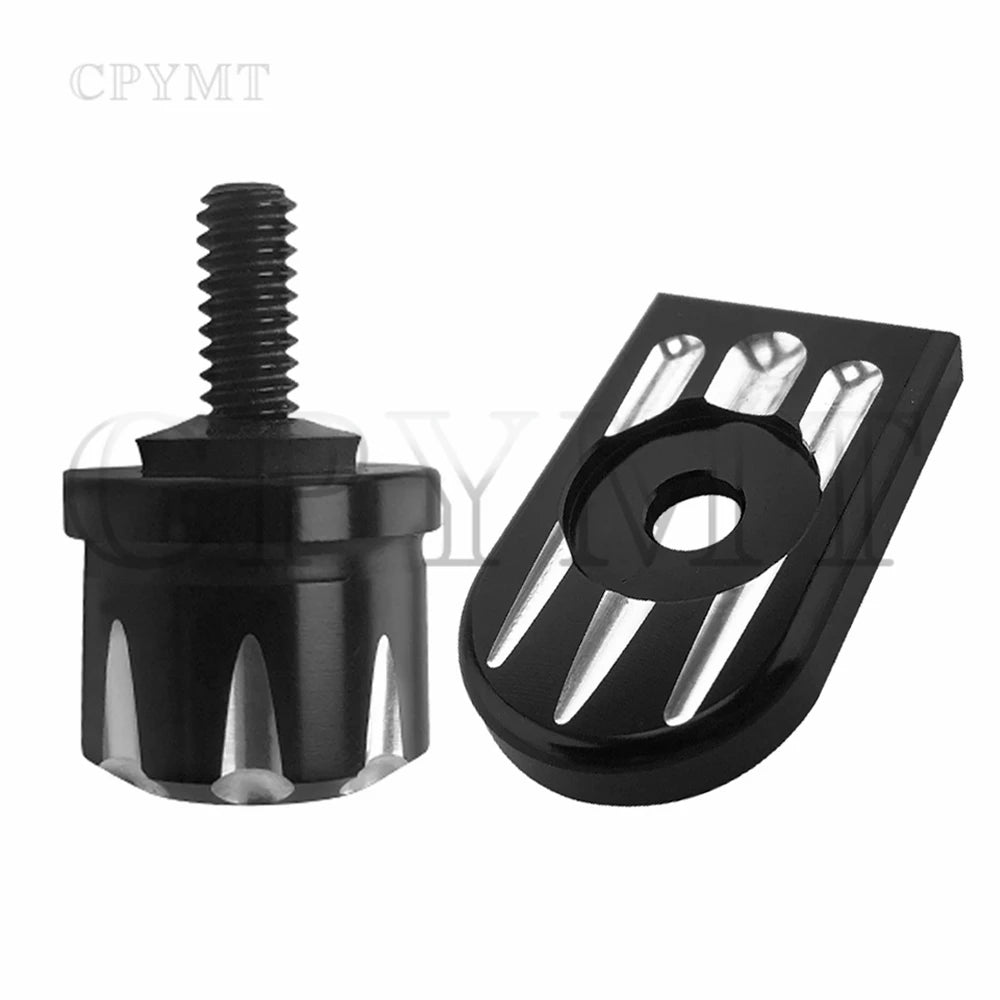 Motorcycle Rear Fender Seat  Aluminum Bolt Screw Nut Tab Cover fit For Harley XL Dyna Softail Touring Motorbikes 1996-2019