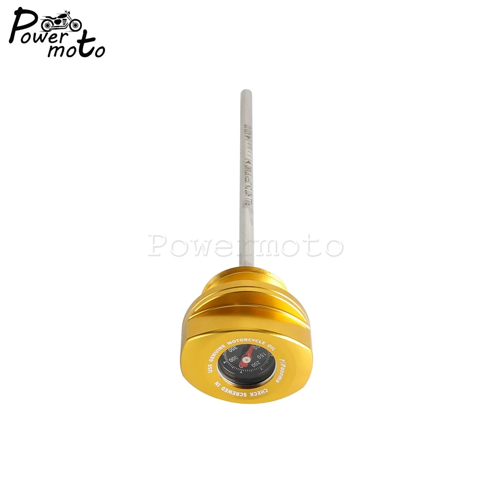Motorcycle Oil Dipstick For Harley Touring Engine Oil Thermometer Gauge Road Glide FLTRX ST CVO FLTRXSTSE 2024 FLTRXSE 2023-2024
