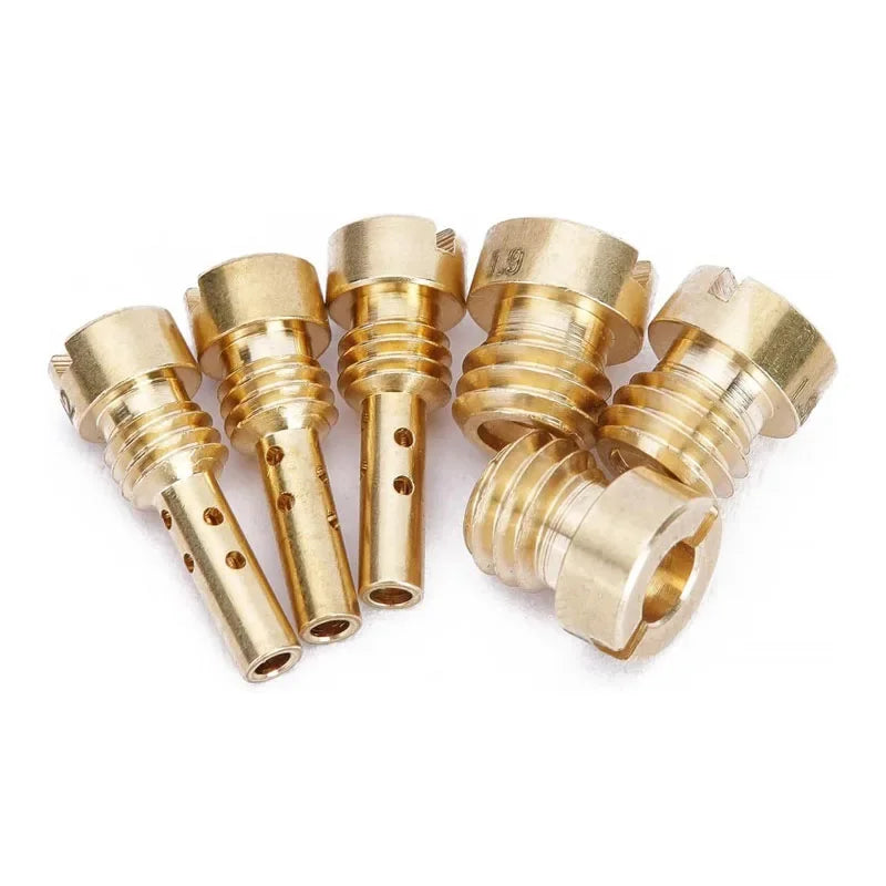 6PCS/Set Motorcycle Carburetor Main Jets Pilot Jets Motorcycle Part for Harley Softail 1988-2017 for Sportster 1998-2020 2021