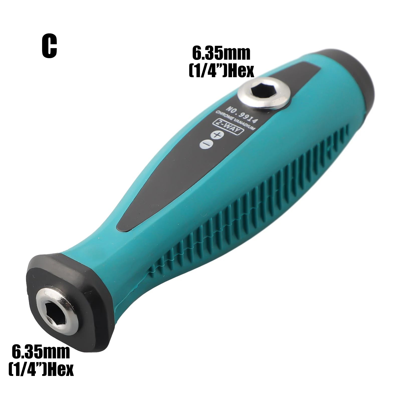6.35mm 4mm Hex 5mm Round Self-Locking Adapter Screwdriver Handle Magnetic Screw Driver Bits Holder Wrench Tools