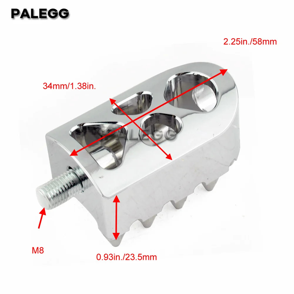 For Harley Touring Road Glide FLT1986-2022 Softail FL Dyna FLD Motorcycle Floorboard Riot Foot Pegs Footrest Pedals Shifter Peg