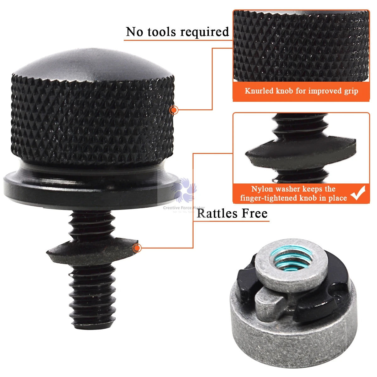 Quick Release Rear Fender Seat Bolt Nut Kit Motorcycle Mount Screw For Harley Sportster XL Softail FL Dyna Street Bob Road Glide