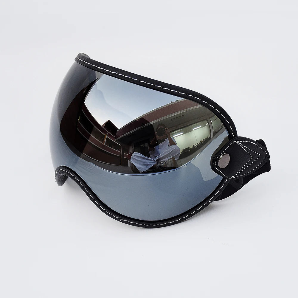 Motorcycle Helmet Glasses Sun Protection Women's Men Moto Glasses Helmet Goggles Anti-Fog Sun Visor Motocross Helmet Eyeglasses