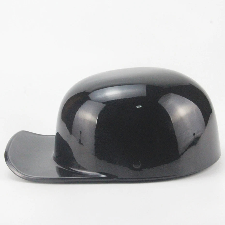 New Baseball Cap Helmet Motorcycle Vintage Retro Helmets Biker Hip-Hop Open Face Scooter Cruiser Chopper Gangster DS Men Women