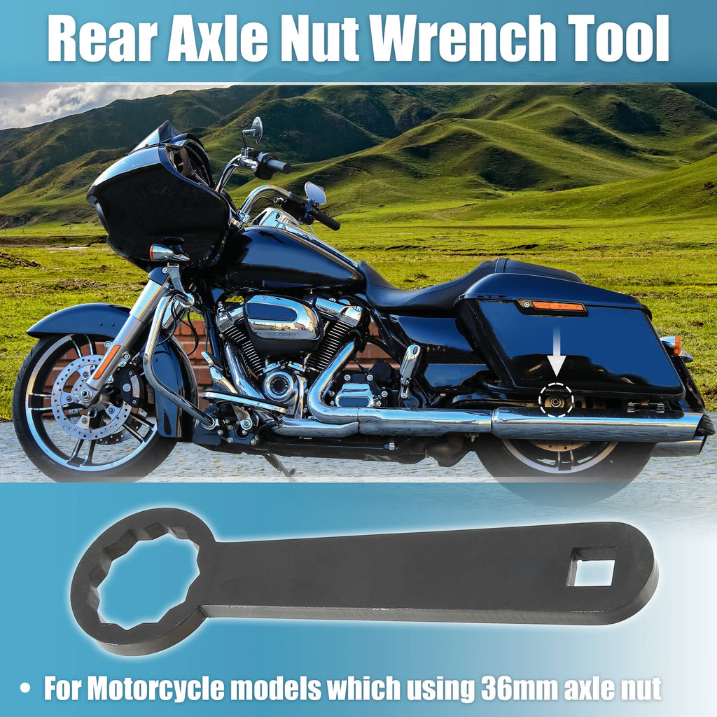 Motoforti Rear Axle 36mm Wrench Tool Rear Wheel Axle Torque Wrench Hand Tool for Harley Davidson Touring Motorcycle HD-47925