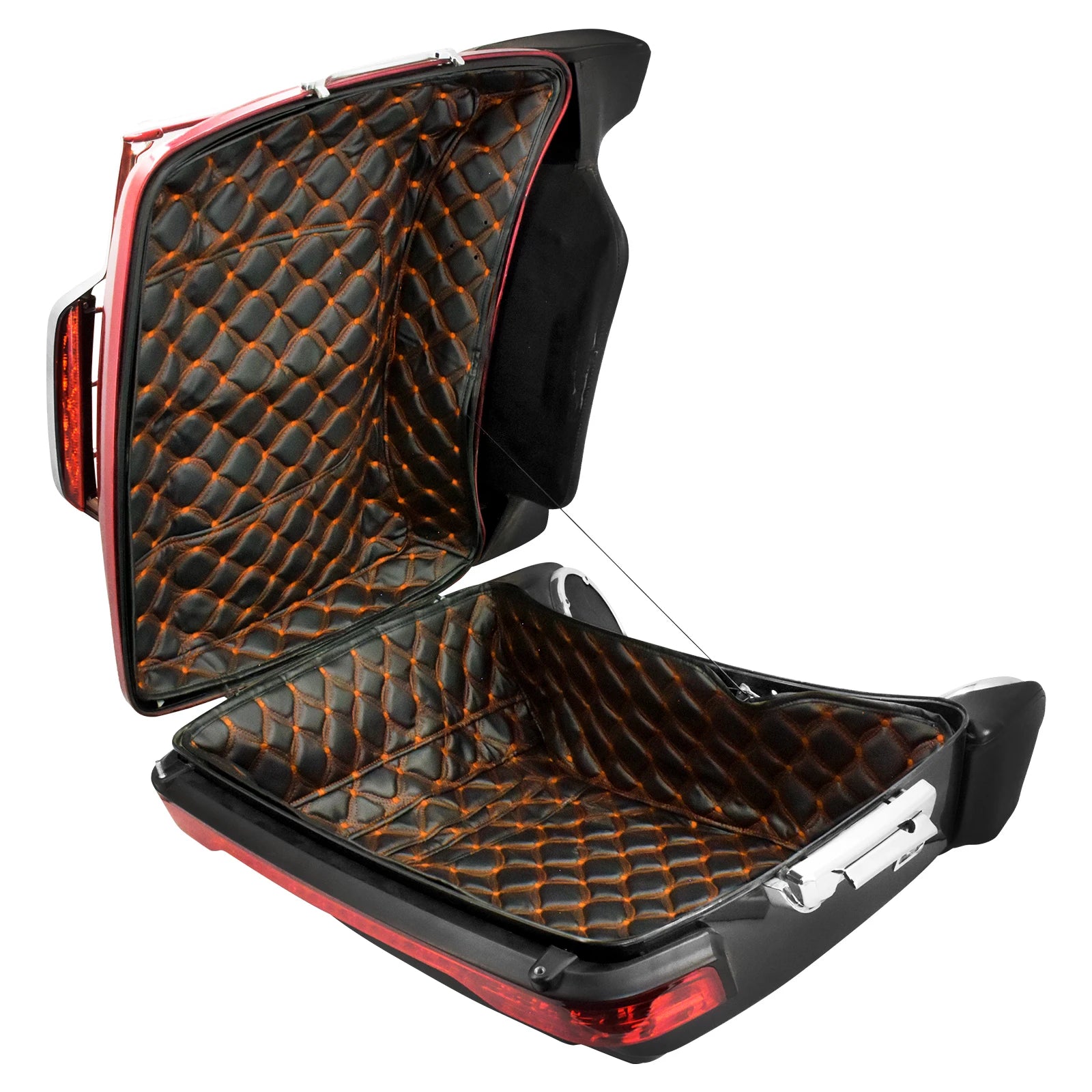Motorcycle Tour Pak Trunk Carpet Inner Bag Liner Luggage Leather Bags Pad For Harley Touring Road Electra Glide FLHR FLHT 14-23