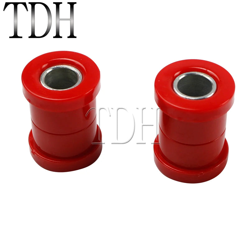 For Harley Big Twins Sportsters 73-17 Motorcycle Red Chrome Polyurethane Handlebar Riser Bushings Damper Kit Handle Bar Bushing