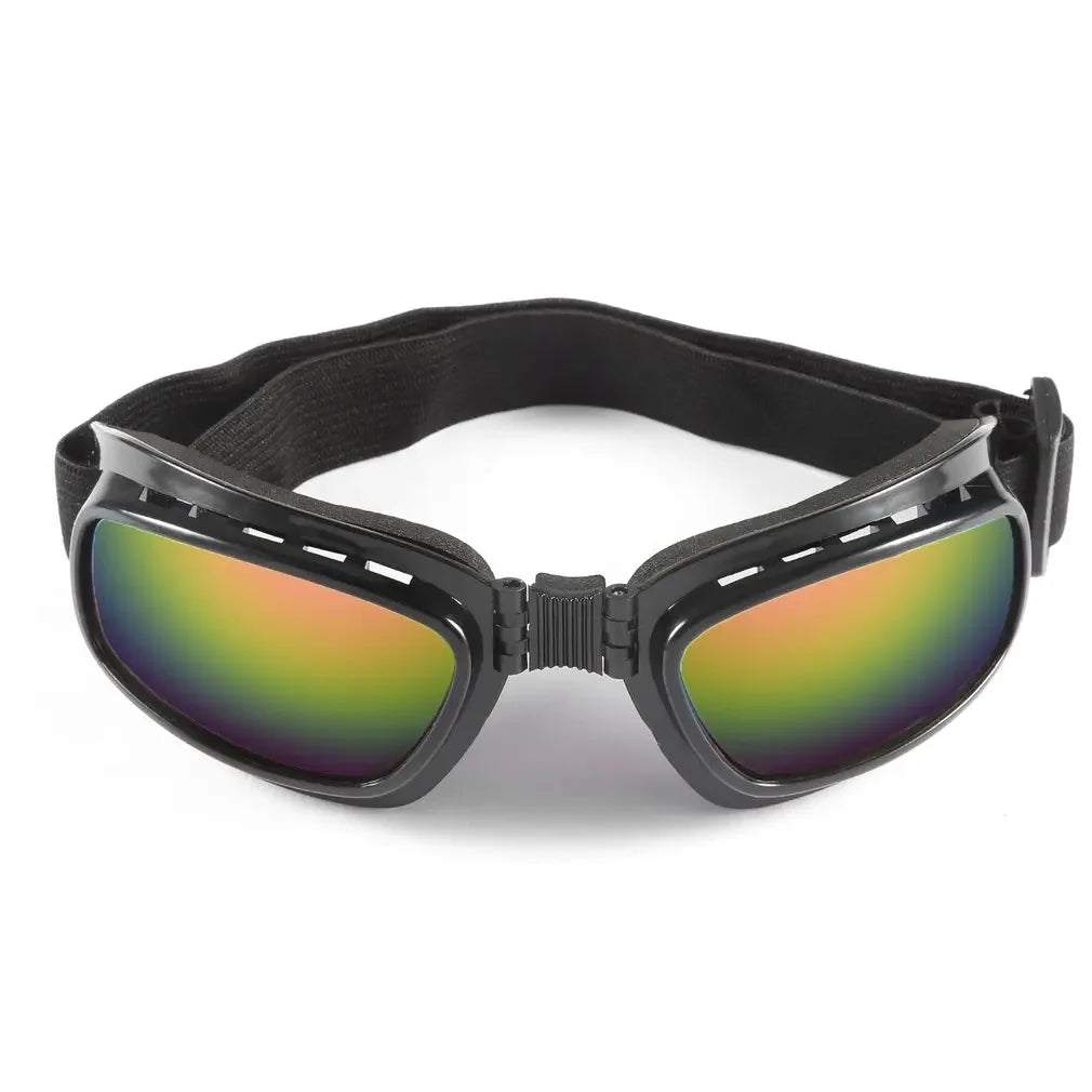New Foldable Vintage Motorcycle Glasses Polarized Day Night Cycling Sunglasses Goggles Windproof Dustproof UV Protection Glasses