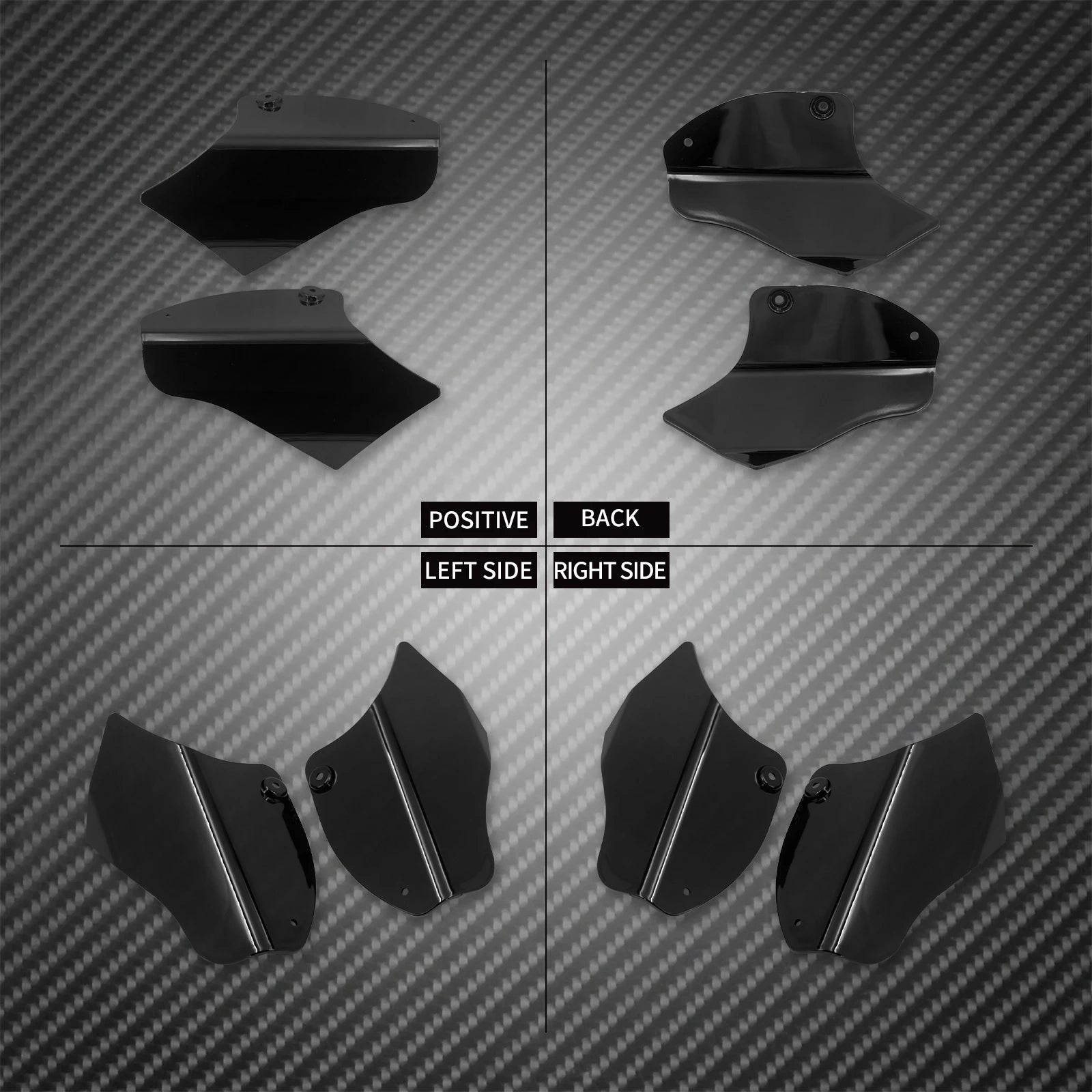 Motorcycle Air Heat Deflector Shield Reflective Saddle Heat Shield For Harley Softail Slim FLS Fatboy FLSTF FLSTN FLBRS 2000-17