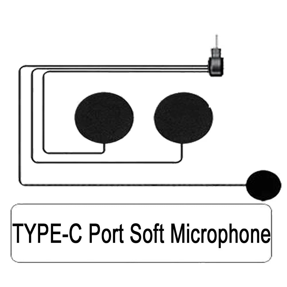 Motorcycle Helmet Bluetooth Headset Intercom Microphone Universal Accessories Full Helmet Half Helmet 3/4 Helmet Face-off Helmet