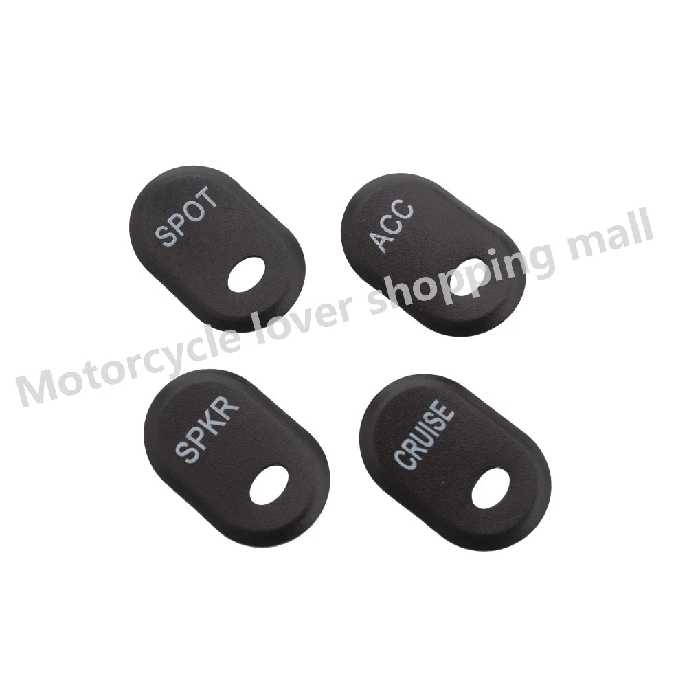 Motorcycle Brushed Panel Hand Control Switch Cover Button Cap For Harley Davidson Road Glide Electra Glide FLHT FLTR FLHX FLHTC