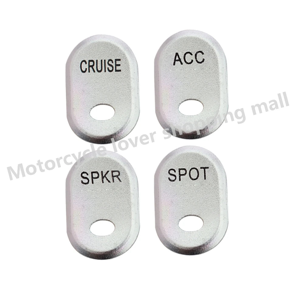 Motorcycle Brushed Panel Hand Control Switch Cover Button Cap For Harley Davidson Road Glide Electra Glide FLHT FLTR FLHX FLHTC