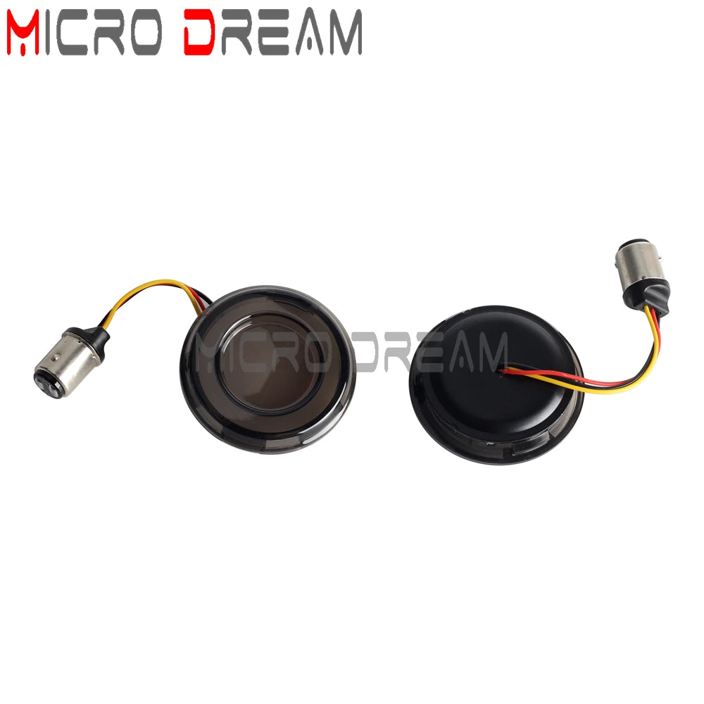 LED Turn Signal Amber Light Bullet Style 1156 1157 Brake Indicator For Harley Dyna Touring Street Glide Road King Sportster