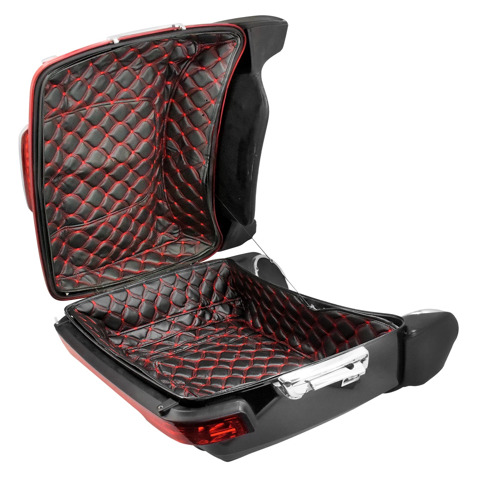Motorcycle Tour Pak Trunk Carpet Inner Bag Liner Luggage Leather Bags Pad For Harley Touring Road Electra Glide FLHR FLHT 14-23