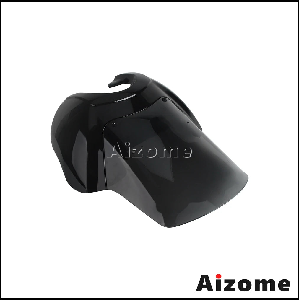 Motorcycle Headlight Fairing W/Outer 15" Windshield Screen &Mounting Relocation Block Kit For Harley Dyna Street Bob Super Glide