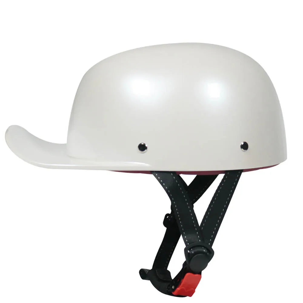 Baseball Cap Motorcycle Helmet Street Touring Half Helmet For Bike Cruiser Chopper Moped Scooter DOT Approved Moto Helmet