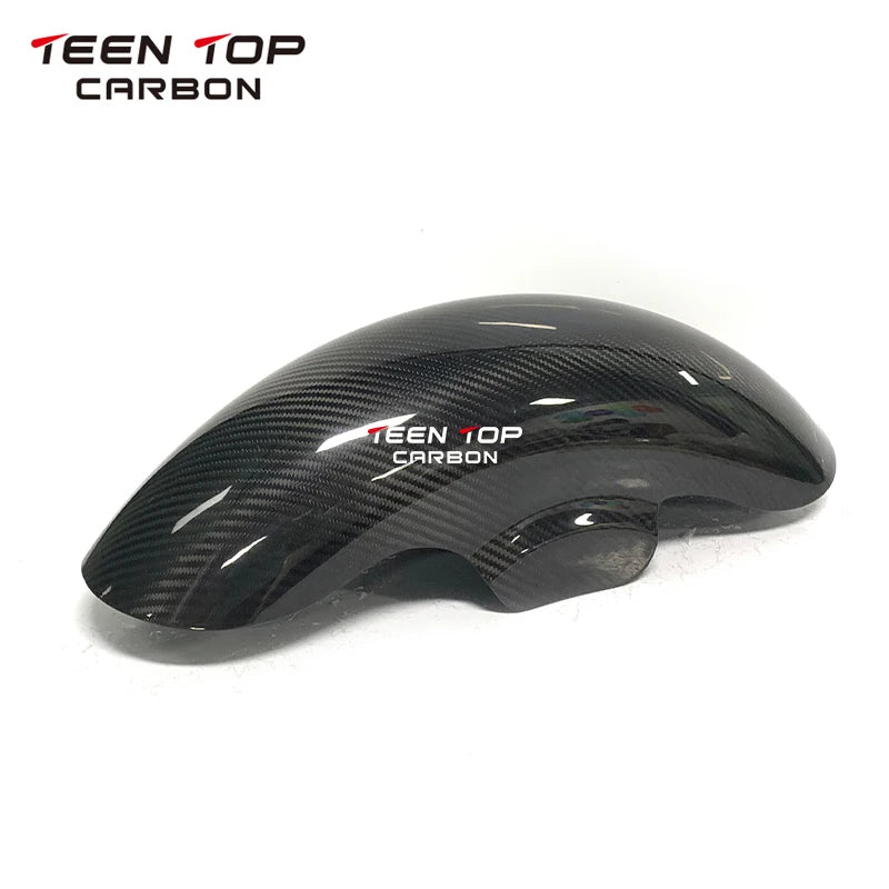Real Carbon Fiber Front Mudguard For Harley Davidson Touring Models 2009-2023 Motorcycle Exhaust Carbon Front Fender For Harley