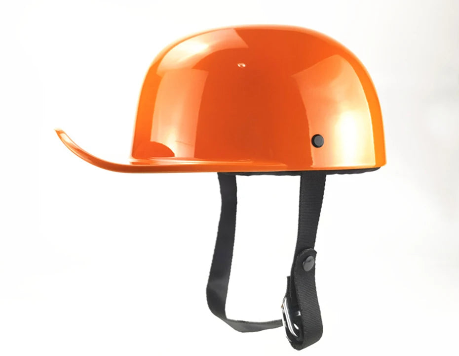 New Baseball Cap Helmet Motorcycle Vintage Retro Helmets Biker Hip-Hop Open Face Scooter Cruiser Chopper Gangster DS Men Women