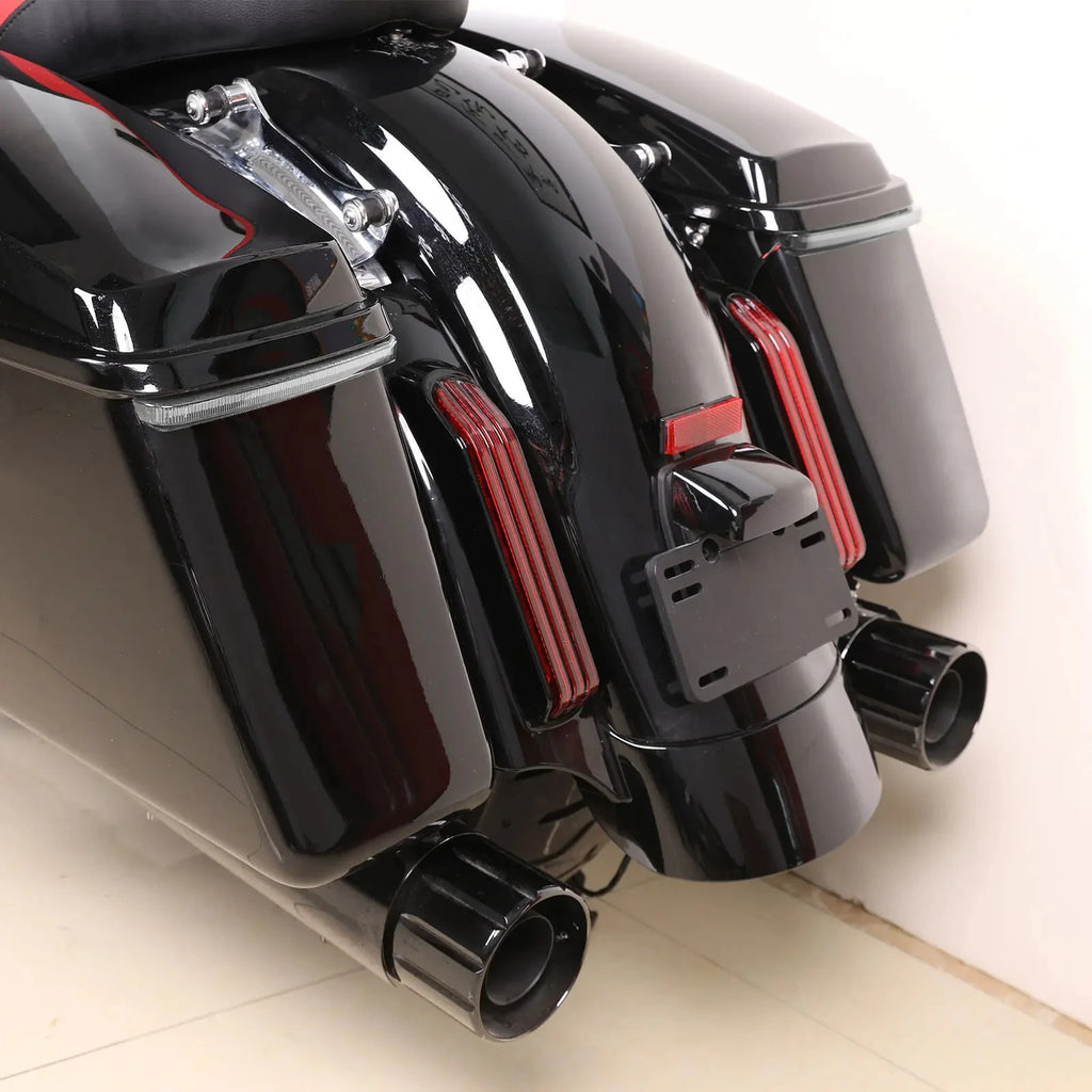 Motorcycle LED Saddlebag Brake Flowing Turn Signal Running Accent
