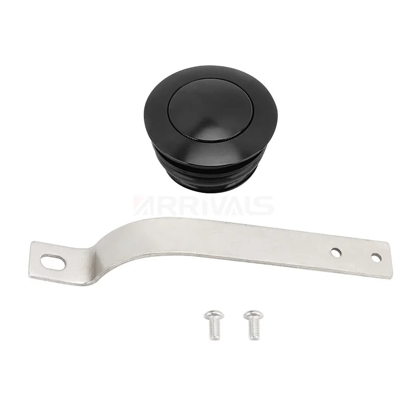 Motorcycle Oil Gas Cap Cover Smooth Dash Fuel Tank Console Trim Panel For Harley Touring Electra Glide Street FLHT FLHX 08-23