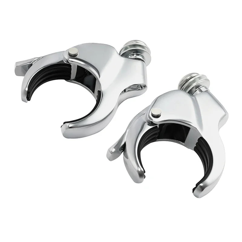 49mm Detachable Windshield Clamp For Harley Dyna Fat Bob Low Rider FXD Wide Glide XL1200X VRSCA VRSCB VRSCX FXBB FXBRS FXLR