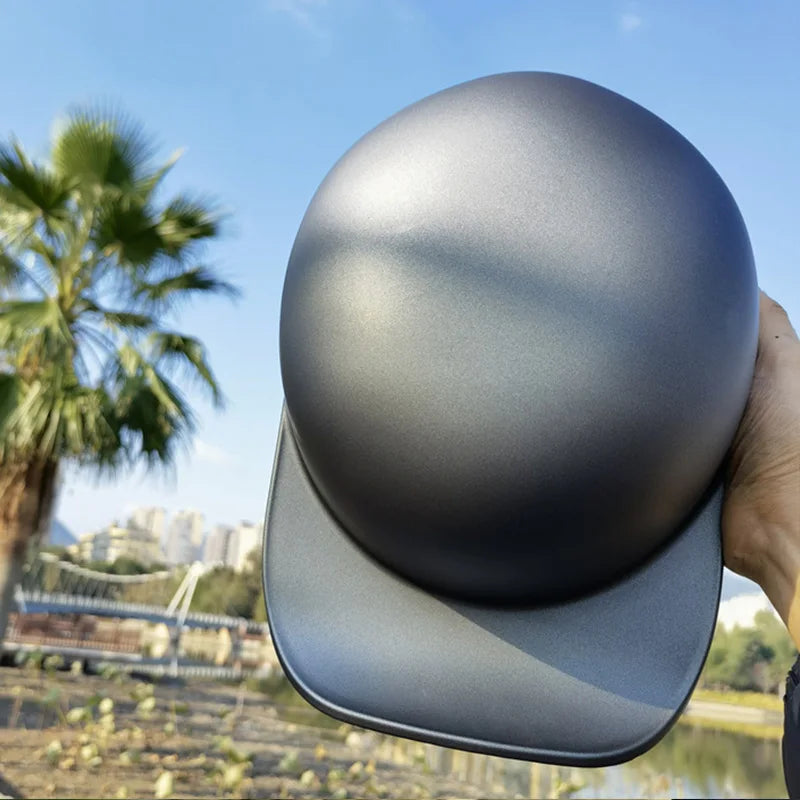Motorcycle Helmet Baseball Cap Helmet Vintage Motor Electric Vehicle Riding Locomotive for Harley Retro Half Helmet Universal