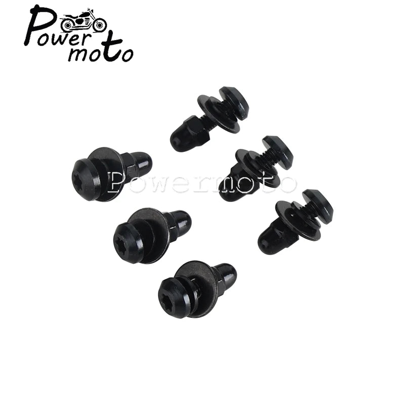 Memphis Shades Road Warrior Fairing Windscreen T25 Windshield Bolt Screw 6pcs For Harley Softail Low Rider S Dyna Fat Street Bob