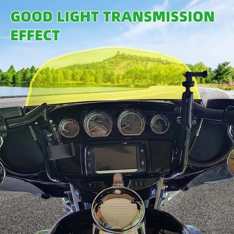 9 " Windshield Fairing Motorcycle Windscreen Windshield Deflector For Harley Road Glide Ultra Custom FLTRU CVO FLTR FLTRX 14-23