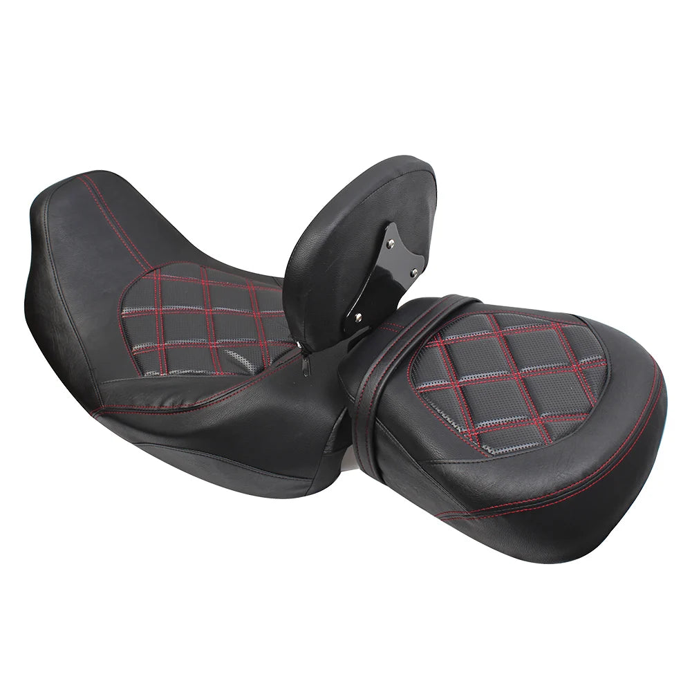 Two-Up Driver Passenger Seat + Front Rider Backrest For Harley Touring CVO Street Glide Road King Special Classic 2009-2023 2022