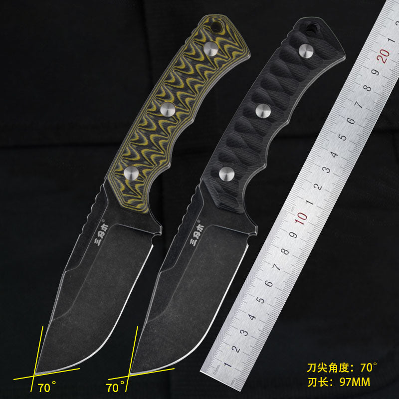 Outdoor Straight Knife Tactical Camping Hunting Knife-0