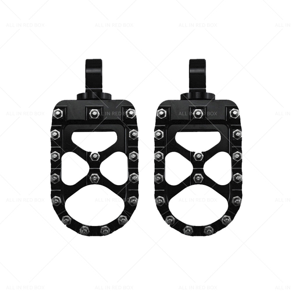 Wide Foot Pegs 360 Degree Roating Suitable For harley Dyna Sportster Fatboy-4