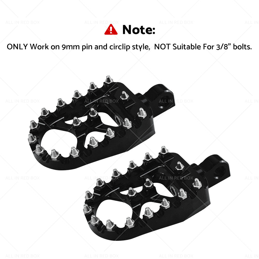 Wide Foot Pegs 360 Degree Roating Suitable For harley Dyna Sportster Fatboy-1