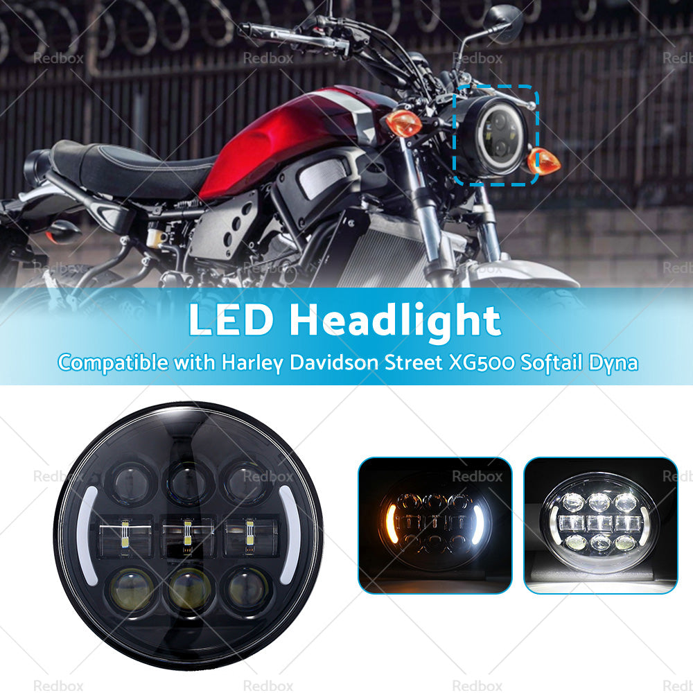 LED Motorcycle Headlight Suitable For Harley Davidson Street XG500 Softail Dyna-1
