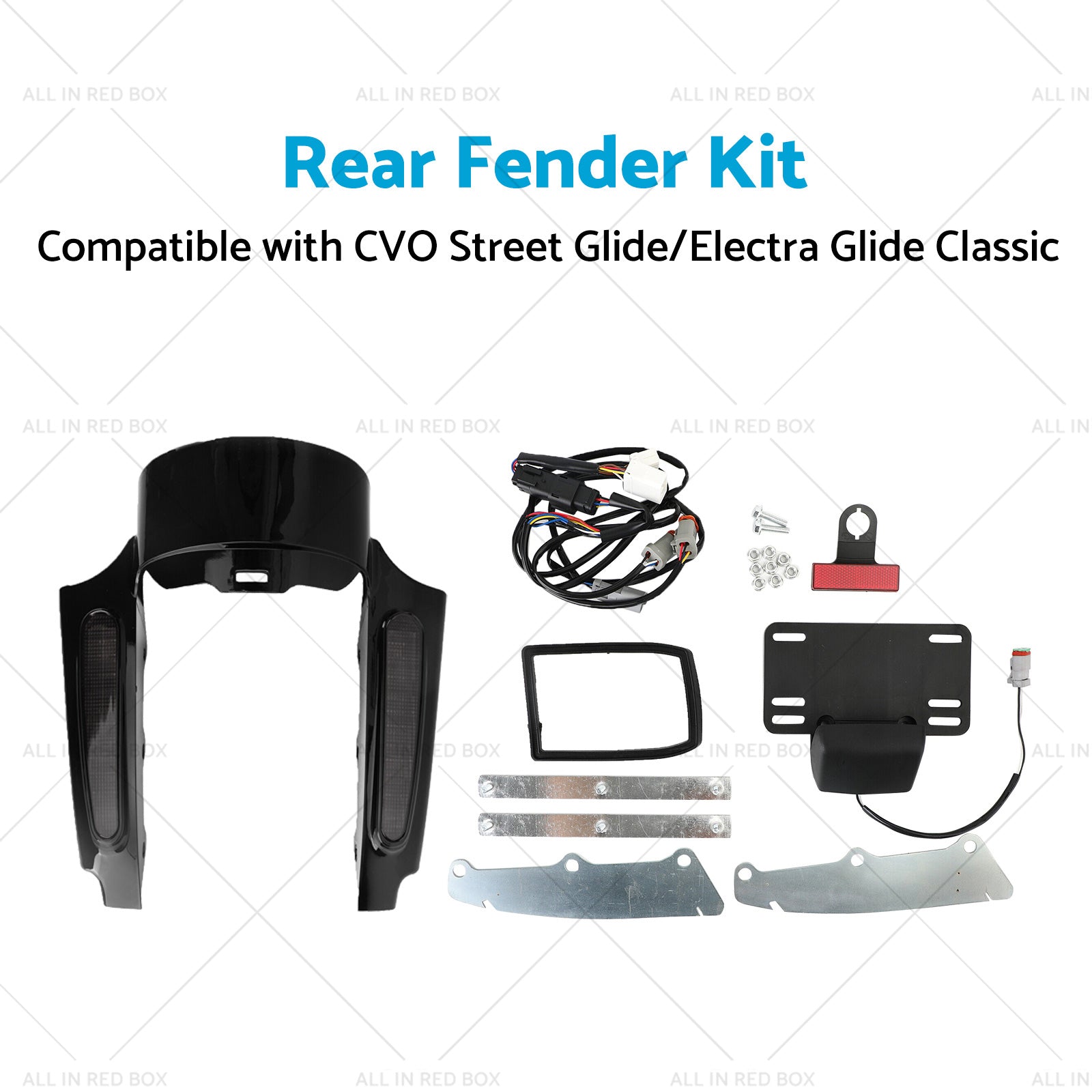 Rear Fender LED Light Suitable For Touring Electra Road Glide Road King 09-13-3